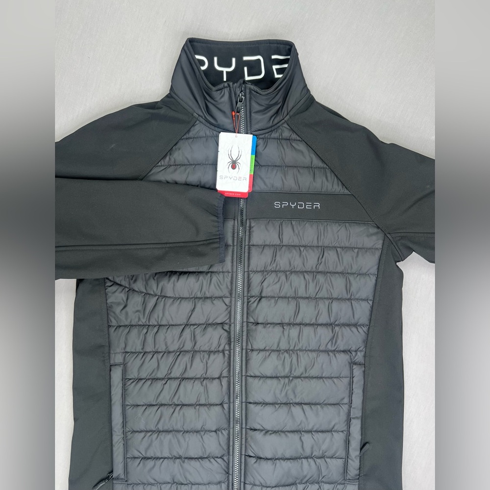 SPYDER MID WEIGHT SOFT SHELL PUFFER JACKET FULL SIP
